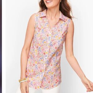 PERFECT SHIRT SLEEVELESS FLORAL GARDEN